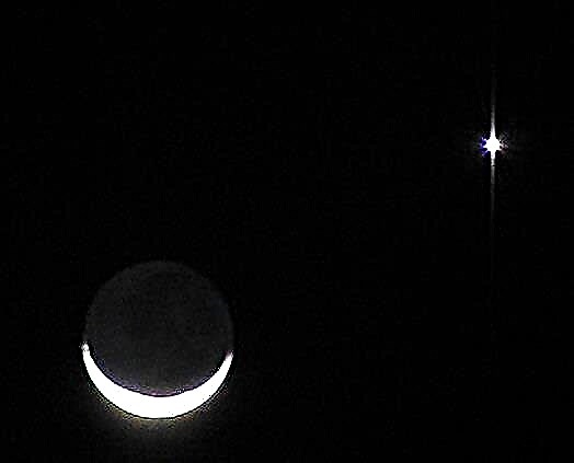 Vea Venus y la luna juntos en el cielo el 8 de septiembre
