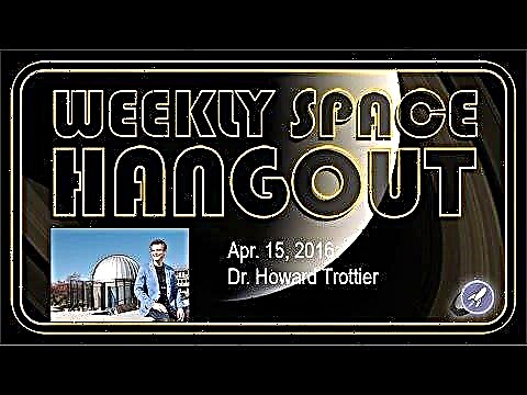 Hangout spatial hebdomadaire - 15 avril 2016: Dr Howard Trottier