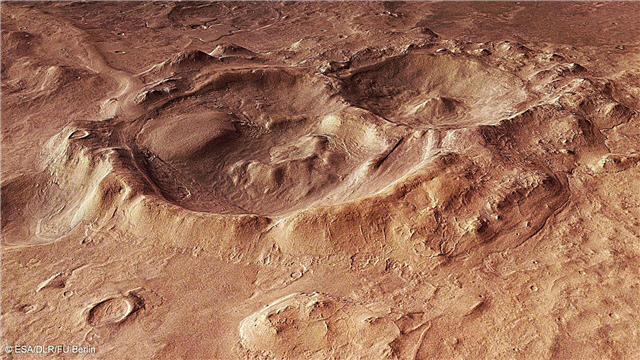 Detta Martian Basin visar vårt solsystemets våldsamma förflutna