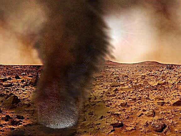 Светкавица, открита на Марс