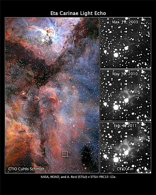 Ecos de luz: a retomada do Eta Carinae "grande erupção" - Space Magazine