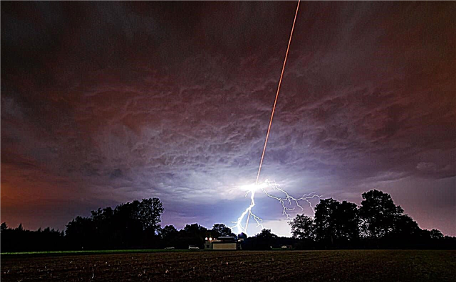 Astrophoto: la foudre au laser!