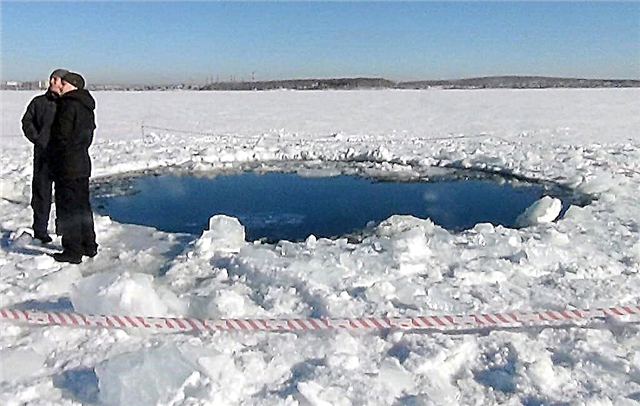 Nowo wydane wideo z kamer bezpieczeństwa pokazuje uderzenie meteorytu w Czelabińsku w jeziorze Chebarkul