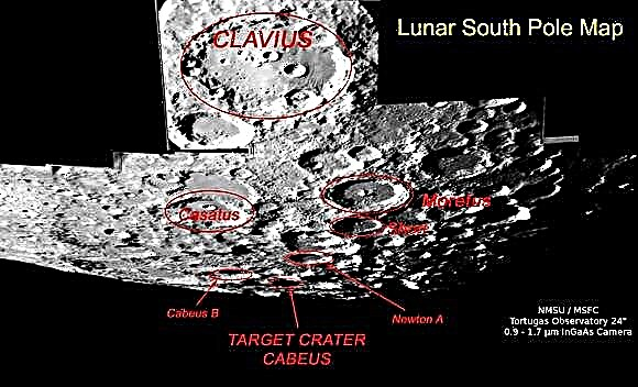 Guide pour voir l'impact lunaire du LCROSS