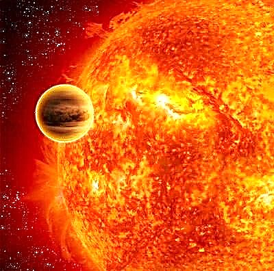 Auf Exoplanet HD 189733b nachgewiesenes Kohlendioxid