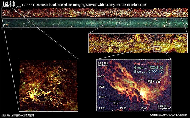 Най-подробната карта, направена от Млечния път в радио вълни