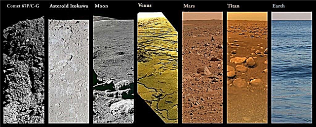 Comet Landing: photos côte à côte de surfaces extraterrestres explorées par l'humanité