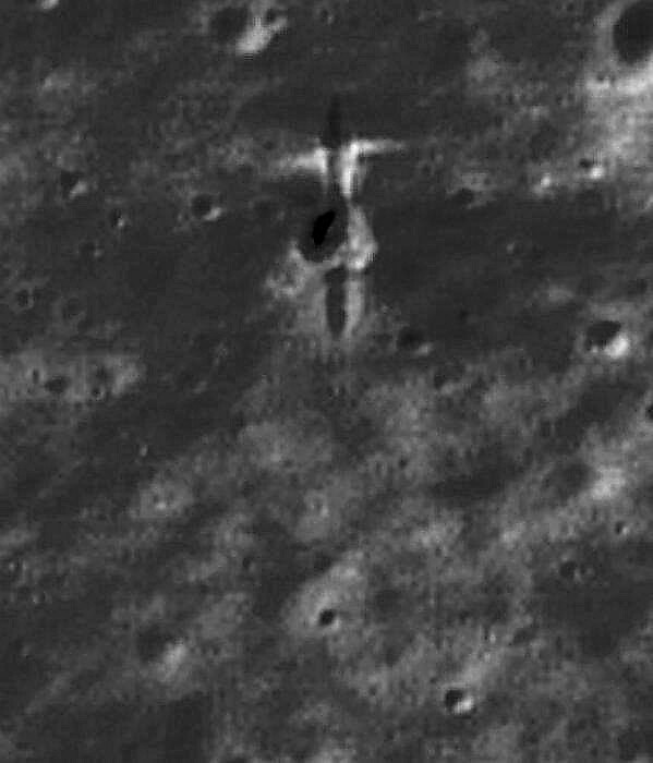 Il s'agit du point exact où SMART-1 de l'ESA s'est écrasé sur la lune en 2006