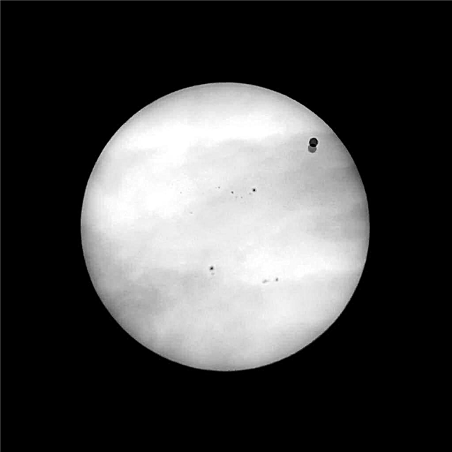 Parallaxeeffekt im Venus-Transit 2012