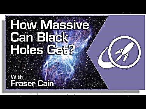 블랙홀은 얼마나 방대 할 수 있습니까?