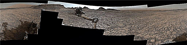 Любопытный вездеход запечатлел полный круг панорамы на «Марри Баттес» на Марсе