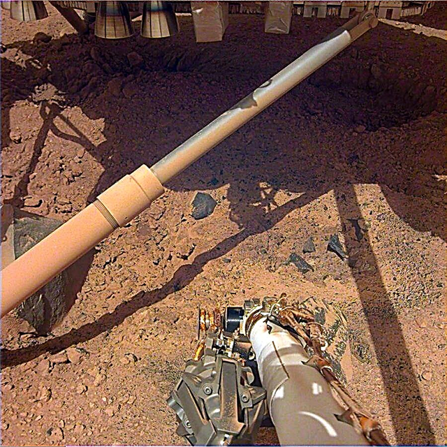 So sah der Boden aus, nachdem InSight auf dem Mars gelandet war