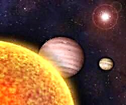 Ein weiteres Sonnensystem mit Planeten in Saturn- und Jupitergröße