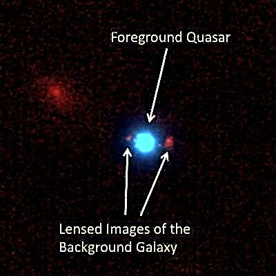 Prima lentilă gravitațională Quasar descoperită (w / video)