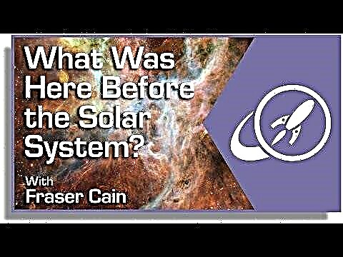 ماذا كان هنا قبل النظام الشمسي؟
