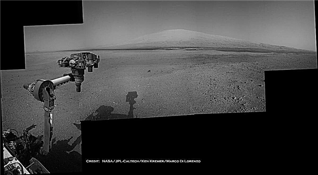 A curiosidade visa o destino marciano - Mount Sharp