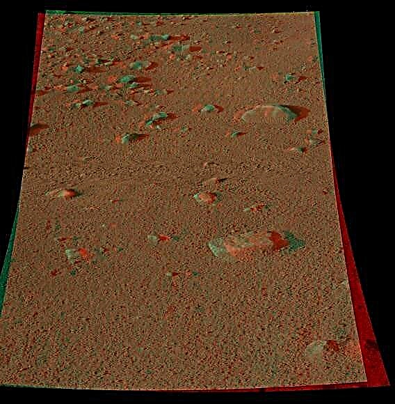 Mars Arctic en 3D depuis Phoenix