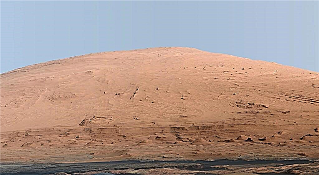 Cómo se vería Mount Sharp en la Tierra