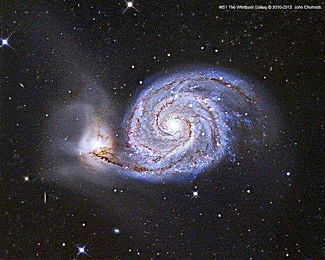 Astrofoto: Impresionante mirada detallada a la galaxia de Whirlpool por John Chumack