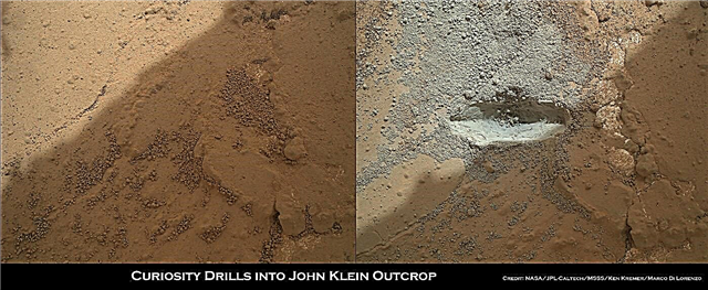 Martelos de curiosidade em Mars Rock em façanha histórica
