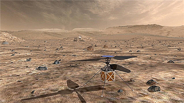 Sraigtasparnio dronas ant Marso