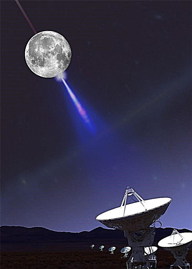 القمر يساعد علماء الفلك الراديوي على البحث عن النيوترينوات
