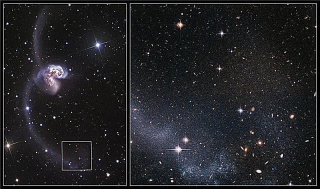 Image Hubble des galaxies d'antennes en collision (avec vidéo)