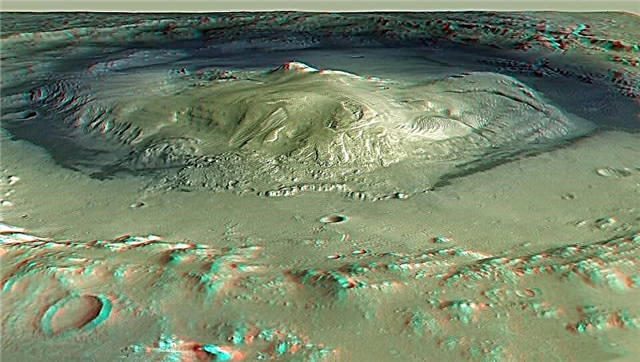 Science Rich Gale -kraatteri ja NASA: n Curiosity Mars Rover loistavassa 3D-tilassa - kosketus asuinalueella
