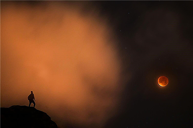 En blodig vacker Supermoon Eclipse!