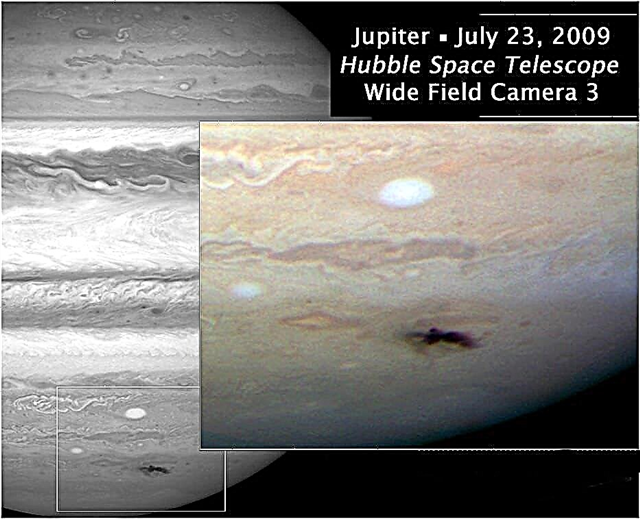 Hubble unterstützt die Erfassung der Jupiter-Aufprallstelle