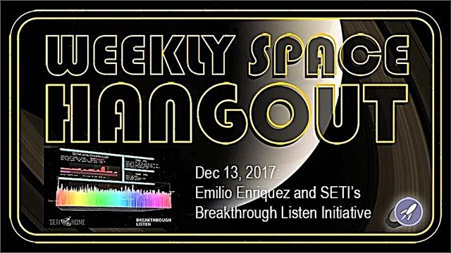 جلسة Hangout الفضائية الأسبوعية - 13 ديسمبر 2017: Emilio Enriquez و مبادرة الاستماع الخارقة لـ SETI
