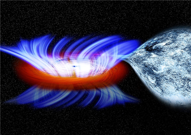 Chandra vê o furacão de alta velocidade de um buraco negro