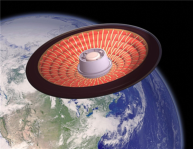 Pripučiamas šilumos skydas gali atnešti didelių apkrovų pasauliams, kuriuose storoji atmosfera