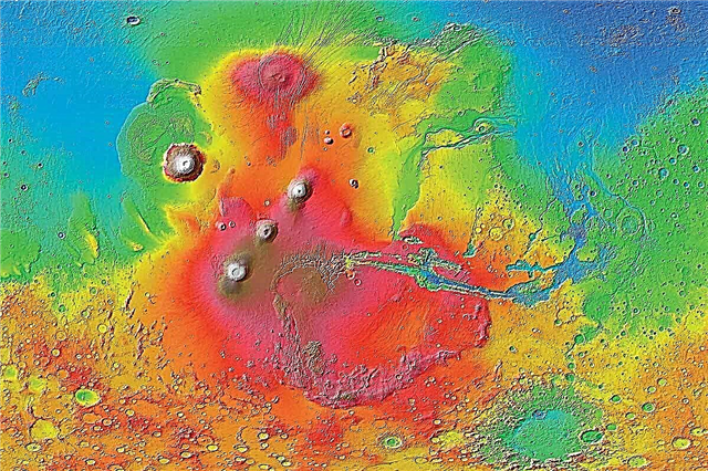Um antigo cataclismo vulcânico girou Marte de seus polos
