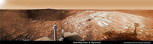 Възможност Rover завършва изследването на завладяващ кратер Санта Мария