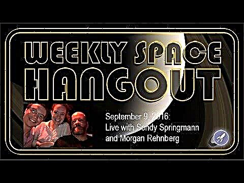 جلسة Hangout الفضائية الأسبوعية مباشرةً مع Sondy Springmann و Morgan Rehnberg