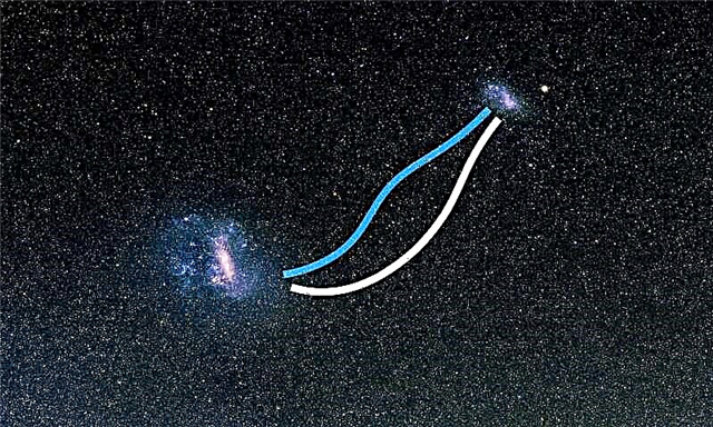 Les nuages ​​magelléniques restent connectés par une chaîne d'étoiles