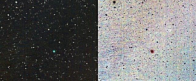 Komēta Encke atgādina rītausmas debesīs