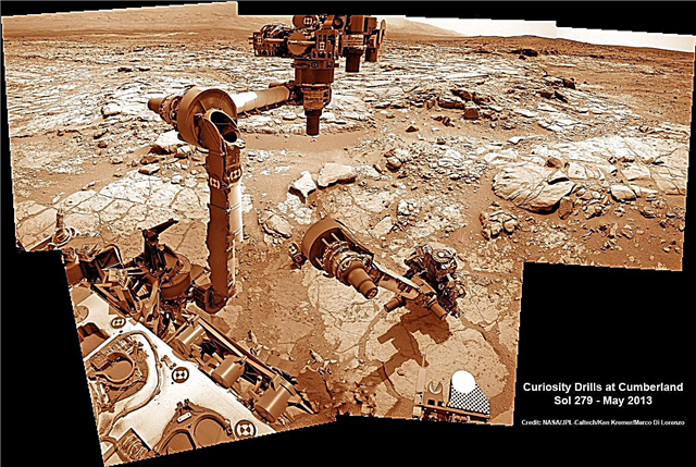 Radovednost izvrta 2. luknjo v skale starodavnega Marsa, ki išče sestavine življenja