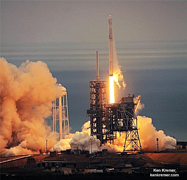 لوحة NASA التاريخية 39A تعود للعمل مع Maiden SpaceX Falcon 9 Blastoff إلى ISS و Booster Landing