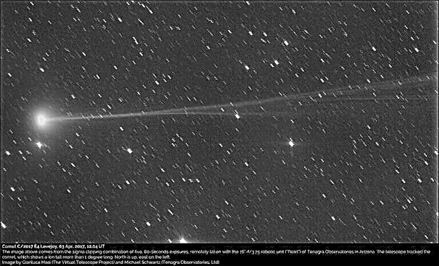 Sorpresa: el cometa E4 Lovejoy se ilumina