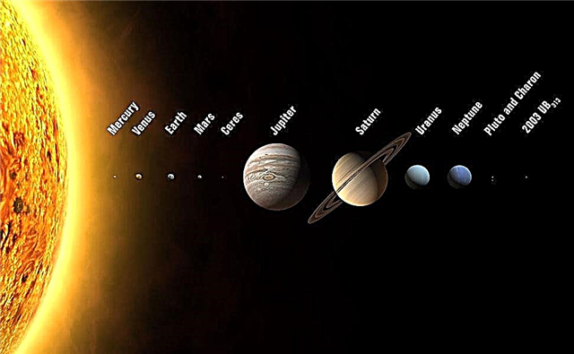 رسم تخطيطي للنظام الشمسي