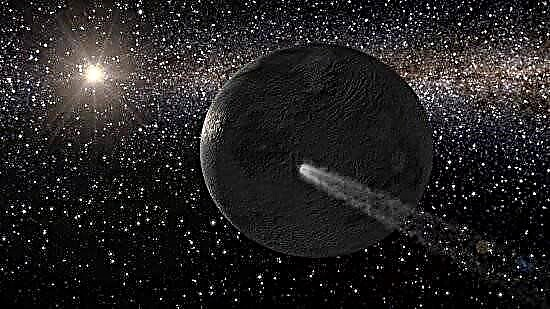 Vattenis som finns på en annan asteroid
