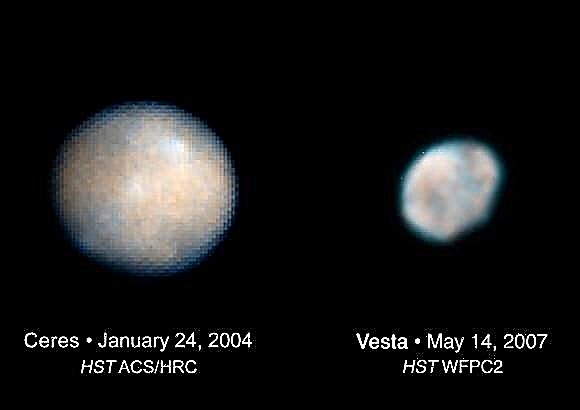 Krátery na Vesta a Ceres mohli ukázať vek Jupitera