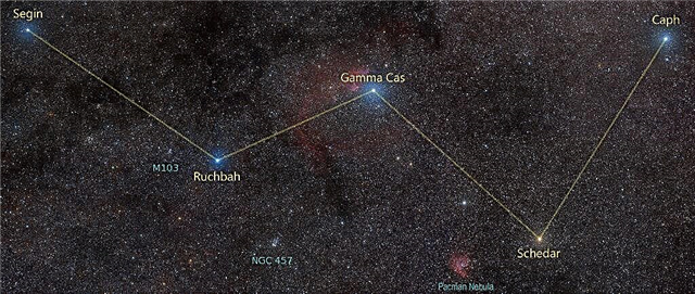 A constelação de Cassiopeia