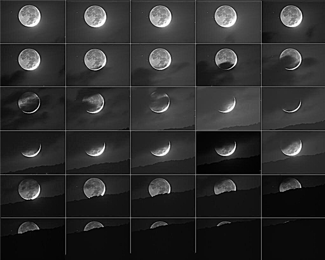 Coucher de lune infrarouge