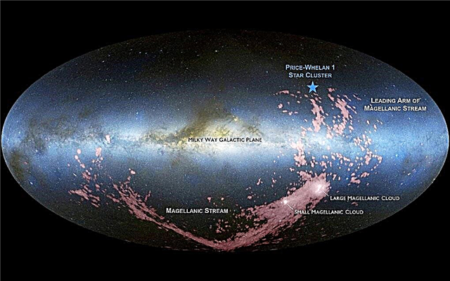 En kommende innvirkning med de magelliske skyene forårsaker allerede stjernedannelse i Melkeveien