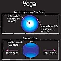 Vega má chladný tmavý rovník