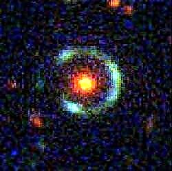 The Cosmic Horseshoe, een bijna complete Einstein Ring