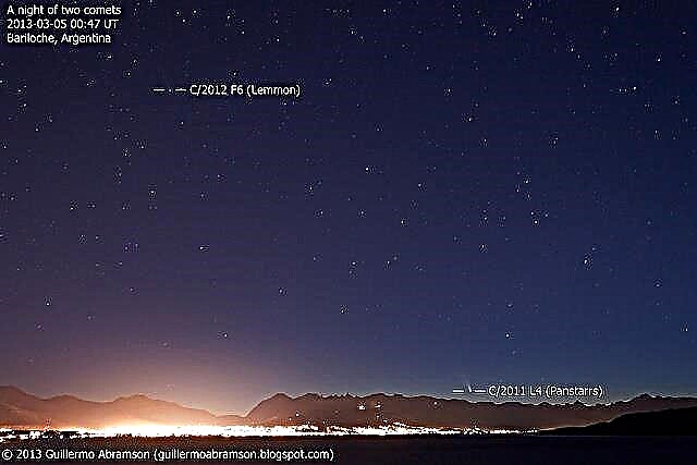 Astrophoto: Eine Nacht zweier Kometen